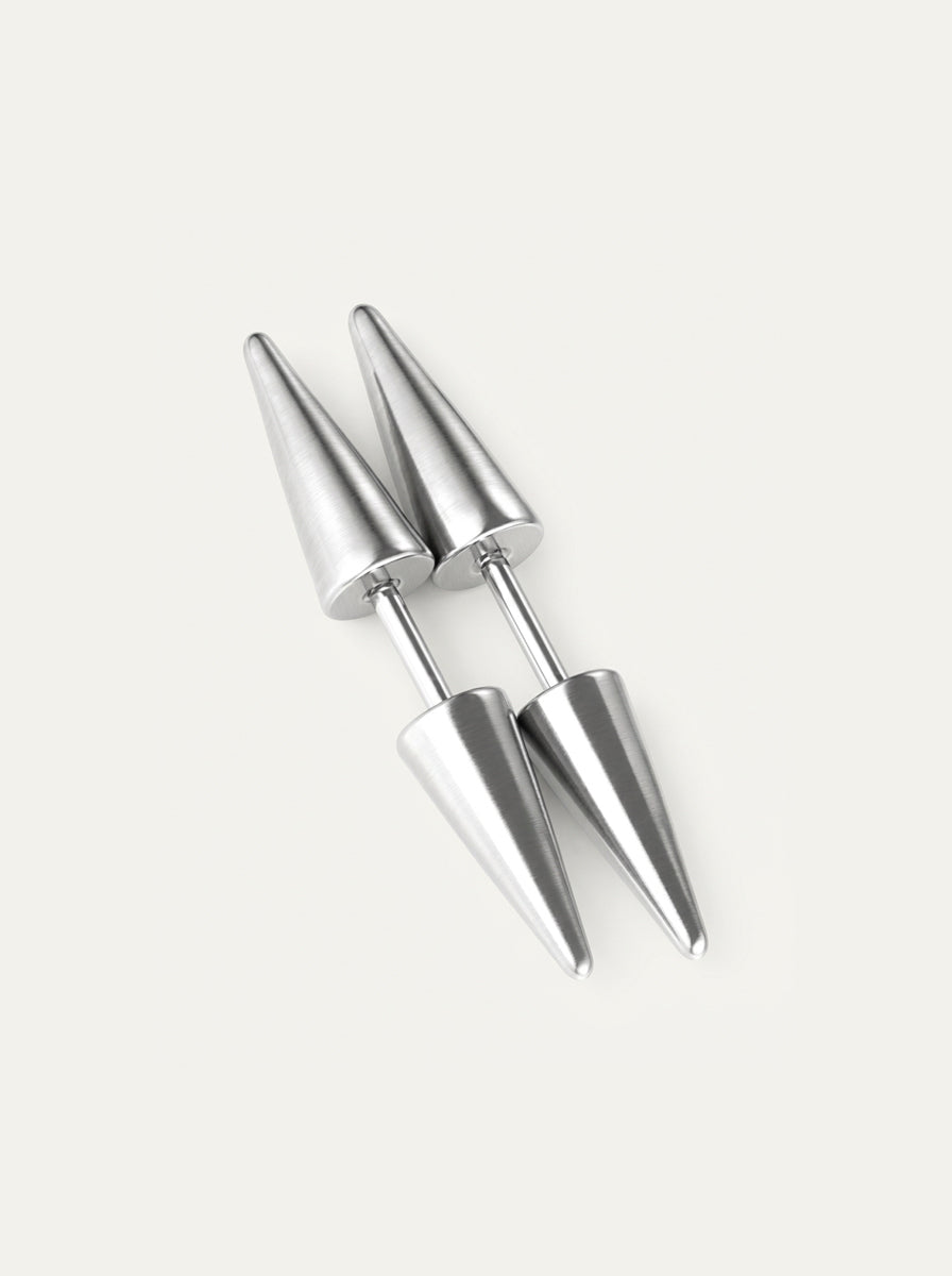 Edelstahl Ohrstecker – Konische Stud Earrings für Damen & Herren – Minimalistischer Look
