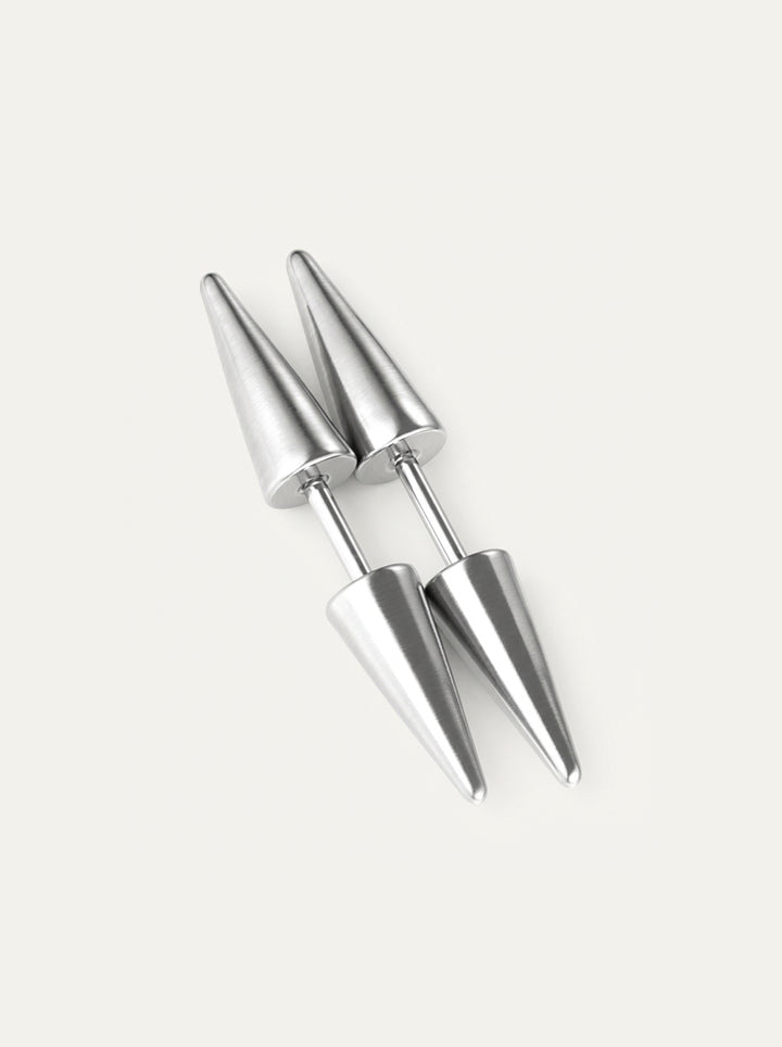 Edelstahl Ohrstecker – Konische Stud Earrings für Damen & Herren – Minimalistischer Look