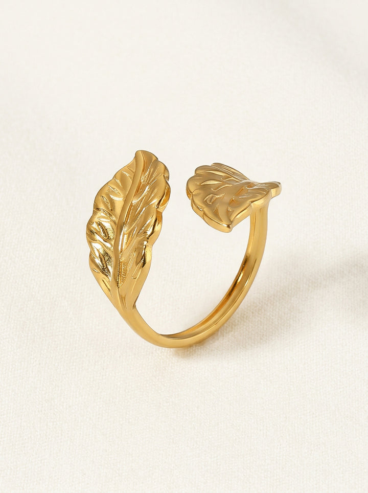 Minimalistischer Gold-Open-Ring – Geometrischer Edelstahl Damenring